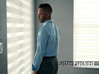 Desperate Babysitter Indica Marie Sells Pussy to Boss