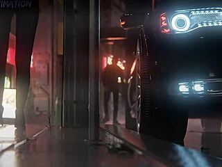 big booty secretary fucked missionary in boss car to orgasm by driver??