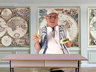 torcelini teaches geography with shaved pussy lips in pantyhose heels full student lesson