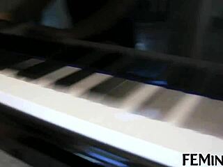 Step Sister Licks Tutor's Wet Pussy with Toys