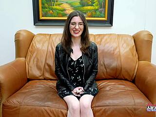 inked nerdy hazel o'connor teases with glasses deepthroat and toys