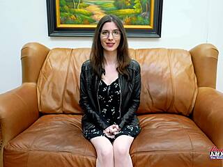 inked nerdy hazel o'connor teases with glasses deepthroat and toys