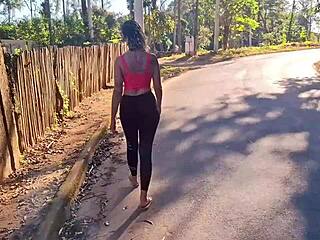 bold street meet curvy blonde country girl woods doggystyle cum ass