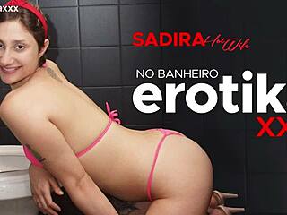 Sadira Hotwife Deepthroats Big Cock In Erotikaxxx Bathroom Trailer