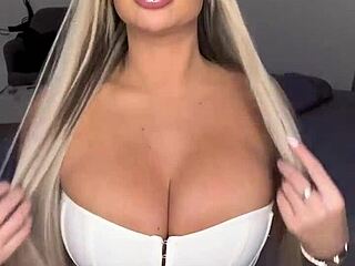 blonde goddess teases her big ass and tits 😍🔥 watch me play pov homemade