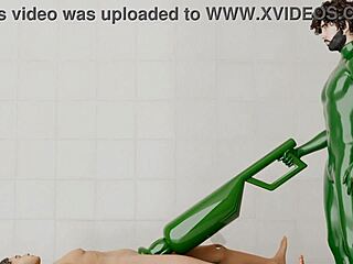 i love how this rotating machine fucks him senseless