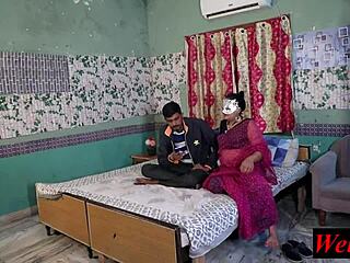 Hotel manager shares sexy desi wife for guest pounding sex