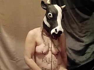 Esclave F Humiliated With Godage Anal And Souillure Spanking