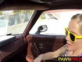 Desperate Bimbo Pawns Ugly Car and Horny Pussy!