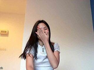 i'm eighteen year old thai teen fucked in blue dress cum mouth