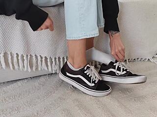 Step-Daddy Rips Jeans and Punishes Tight Asshole After Catching Masturbation!