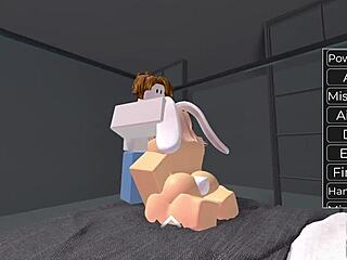 Cute Blonde Bacon Hair Fucks Adorable Bunny Hard!