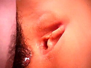 how does her shaved big pussy feel around that double anal toy fuck doll?