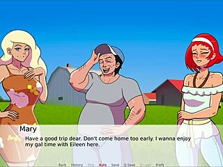 Country farm girl with big ass and tits gets fucked hard