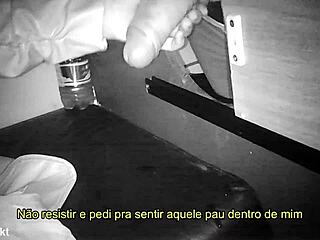 Gloryhole Tranny Sucks Thick Cock in Booth!