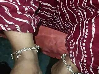 bedroom fun with busty indian bhabhi and her huge tits