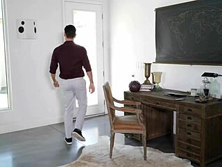 sarah wakes horny master for cock sucking and doggy pounding