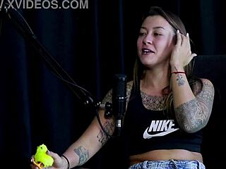 damn, check out damiana's flirty tattooed latina chat on porn cast brazil, part 8 gets wild with toys and group vibes on sheer red.