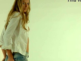 Gorgeous Blonde Ksenya B Rips Clothes for Wet Solo Party!