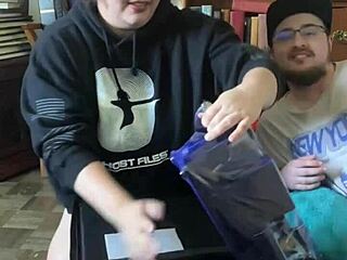 she tries sex machine first time moaning hard