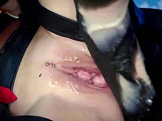 you won't believe this huge monster dildo gaping my holes wide