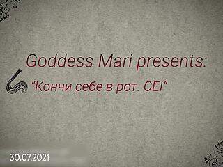 Russian goddess demands cum mouthful cei