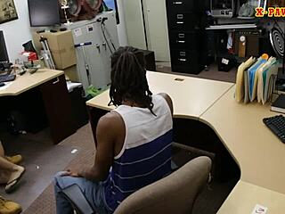 Black Guy Watches Pawn Man Fuck His Tattooed Girlfriend Hard