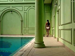 Irina Russaka skinny teen underwater pool tease