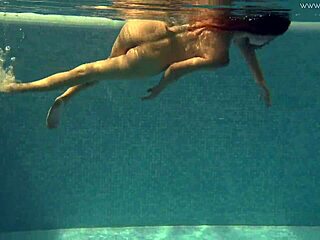 Irina Russaka skinny teen underwater pool tease