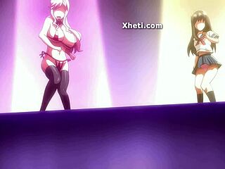 hentai anime babes bent over for doggystyle creampie pounding?