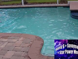 poolside bbw dee heart seduces alphonso for bareback big black cock ride