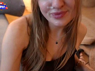 Blonde Babe's Tight Pussy Takes Monster Cock Facial Cumshot Miradavid