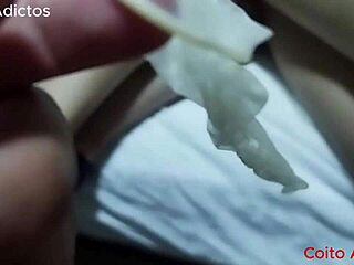Hubby walks in catches me cheating rides his friends on bed juicy creampie