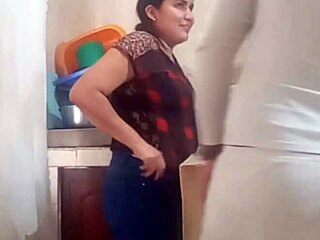 don't fuck me here kitchen wife comes back soon