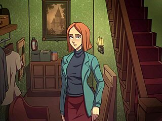 Blonde Coed Nerd Licks and Fucks Teacher in Classroom Cumshot