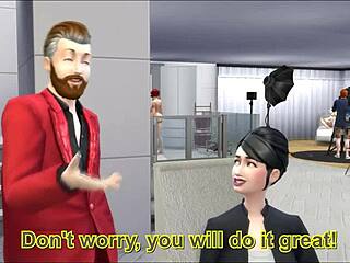 Sims 4 cuckold party spirals into wild old man orgy