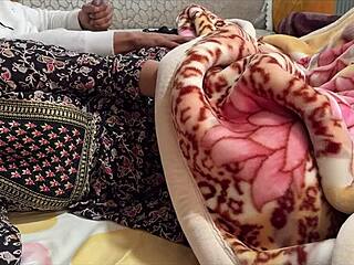 Angry big stepsis shares bed turns rough hindi fuck