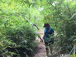 lost university asian girl fucked outdoors by two ebony bikers all styles