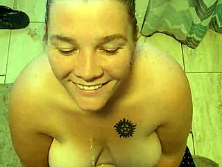 Funny BBW wife first golden shower tits fat fail