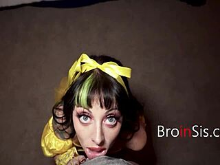 Halloween Party Turns Horny Step Siblings Into Nasty Barely Legal Fuck Buddies in POV