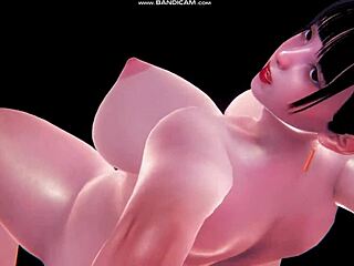 3d hentai babe with massive heaving breasts