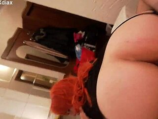 paulina's big ass redhead rides cock in wet corset pussy