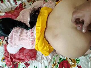 Beautiful Indian wife bends for hardcore girlfriend fuck