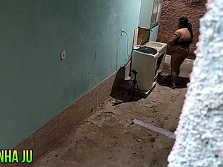 naughty neighbor milf takes facial cumshot from horny guy next door