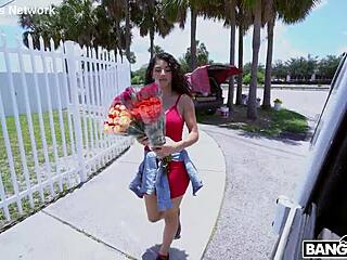 fucking hottest shaved latina flower girl creampie