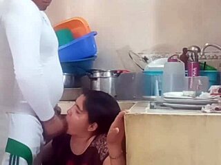don't fuck me here kitchen wife comes back soon
