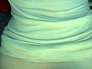 Blonde street hooker bends over car for bareback creampie fuck