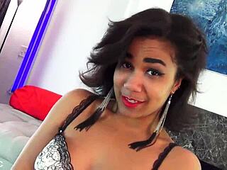 Licking legend babe intro with petite tits tease and pov handjob