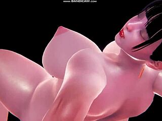 3d hentai babe with massive heaving breasts