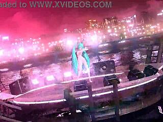 hey hatsune miku rocks that nude bunny suit